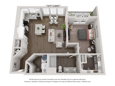 bedroom floor plan an open concept layout with a large closet and a walk in closet